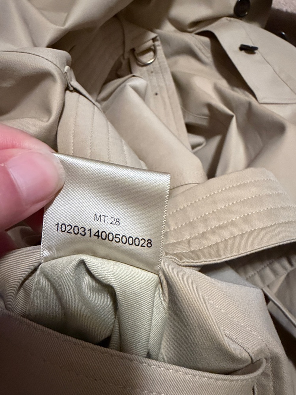Burberry Kensington Long Cotton Trench Honey US 2 NWT - Picture 11 of 11